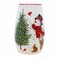 Stony Creek 5.25 In Delightful Snowman Pre-Lit Small Vase Christmas Lighted Glass Accent , Christmas Decor Cardinal Sled Bunny Tree